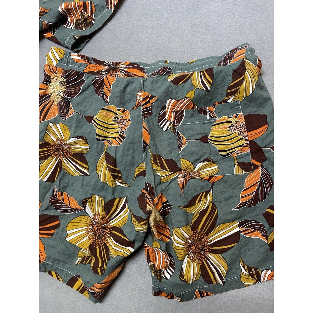 Jogal Unisex Multi Color Hawaiian Shirt and Shorts Set Size Large EUC - Picture 9 of 11